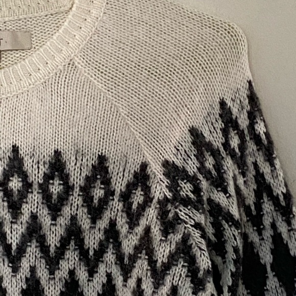 Ann Taylor Loft Sz S Wool Mohair Soft Fair Isle Crew Neck Sweater - Picture 4 of 9